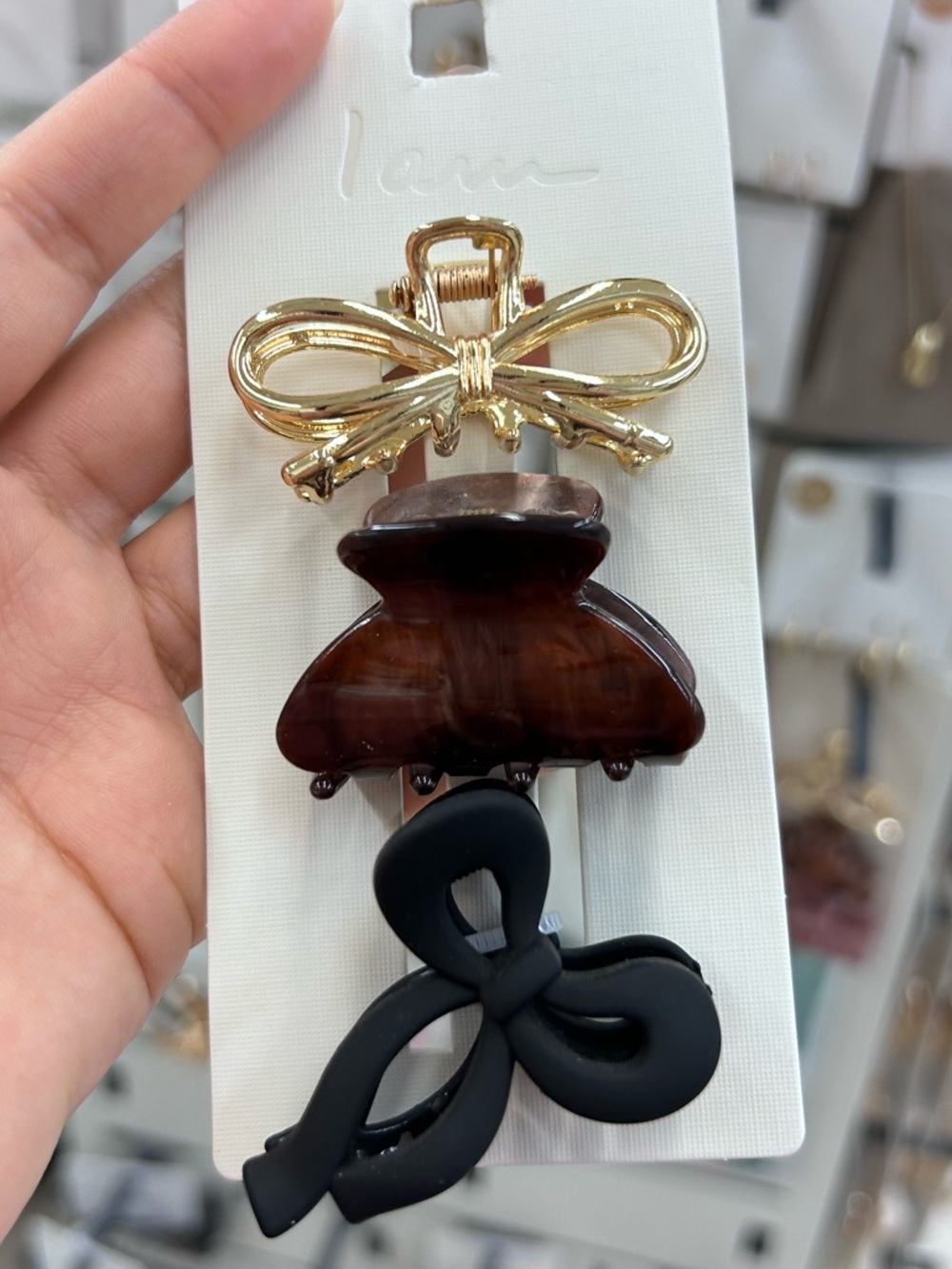 Assorted Bow Accent Hair Clip Set